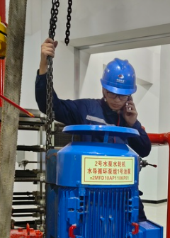 手拉葫蘆助力水電站設備安裝